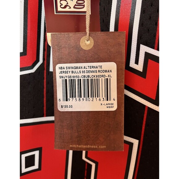 Mitchell & Ness NBA Swingman Bulls Dennis Rodman Alternate Jersey 95-96 Size XL - Picture 12 of 12